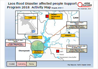 Emergency Response to Western Japan Floods Activities Map