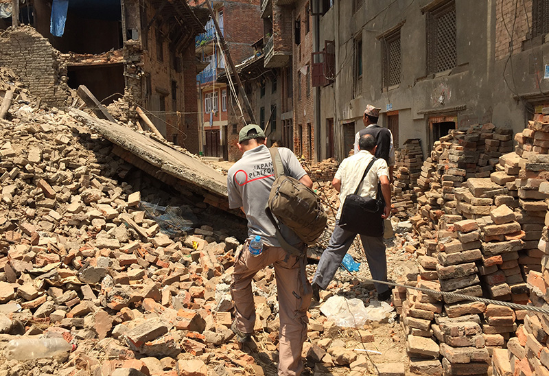 ネパール中部地震被災者支援2015 ©JPF