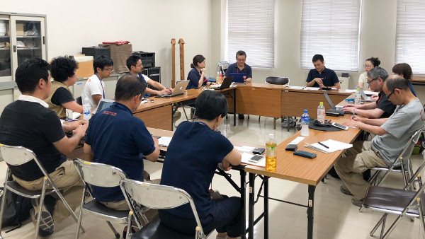22．The sharing information meeting for cooperation and coordination with other NGOs and local government at Kurashiki city hall, Okayama/ 17th July 2018 ©JPF