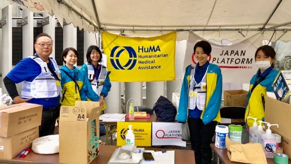 ボランティアセンターに救護所を設置してボランティアの健康をサポート2 ©HuMA