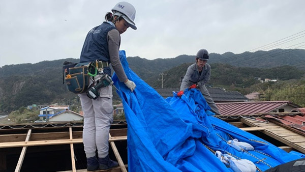Roof Tarping Assistance in  Kyonan, Chiba #2 ©PBV