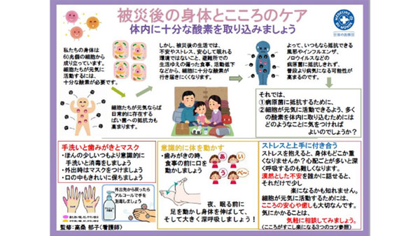 Handout How to take care of your physical and emotional health after a disaster ©MdM