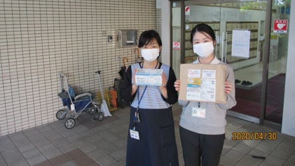Masks being received at a facility ©PWJ