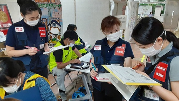 2020年7月豪雨 ジャパンハート医療スタッフの避難所支援（熊本県八代市）©JH