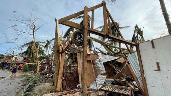 シアルガオ島の被災状況 ©PLAN