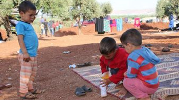 紛争により避難を余儀なくされた子どもたち ©WVJ